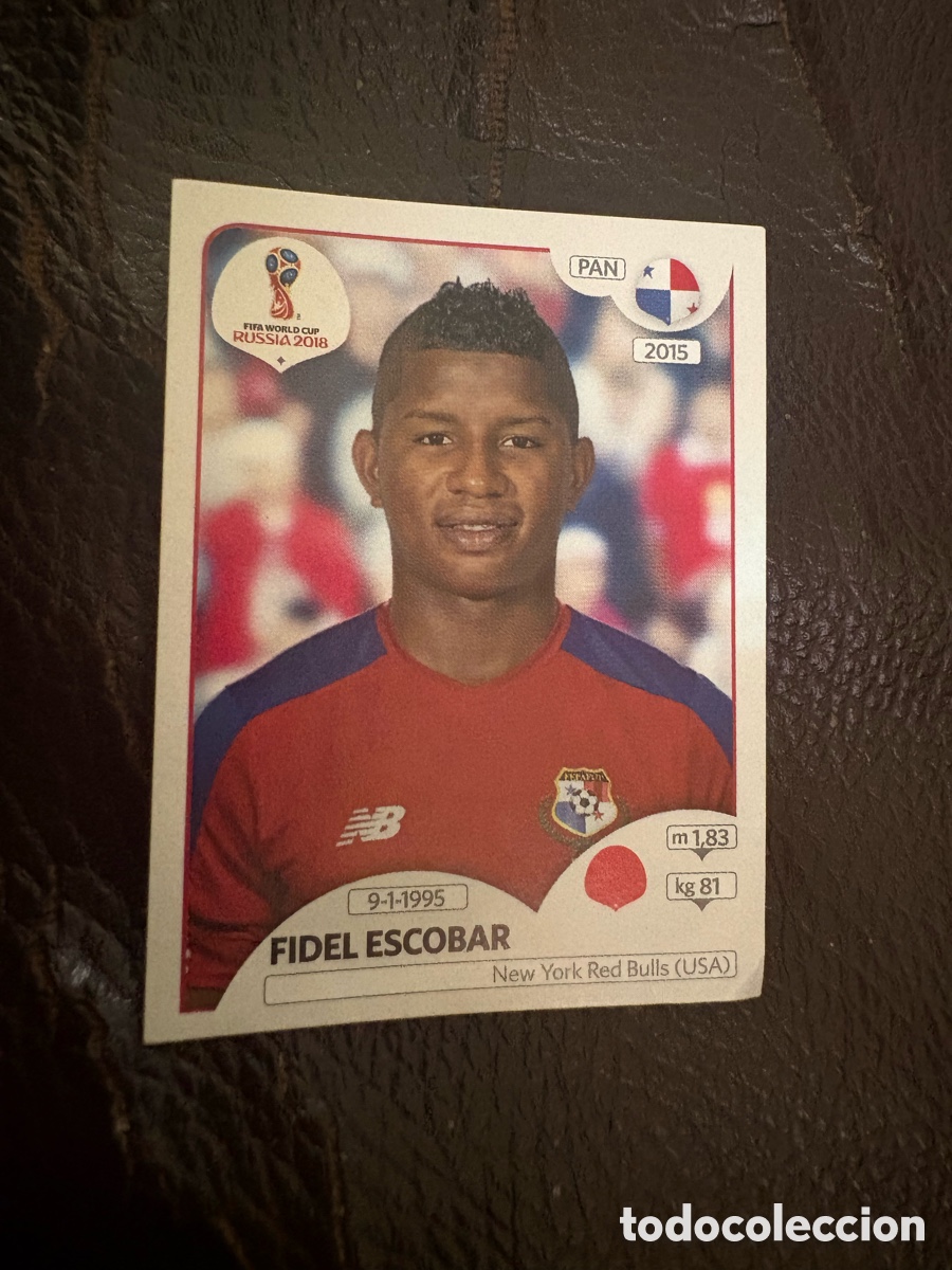 Fu&szlig;ball-Sticker: 537 FIDEL ESCOBAR PANANA PANINI MUNDIAL RUSIA 2018 CROMO FUTBOL 18 - SIN PEGAR - CJ2 ........