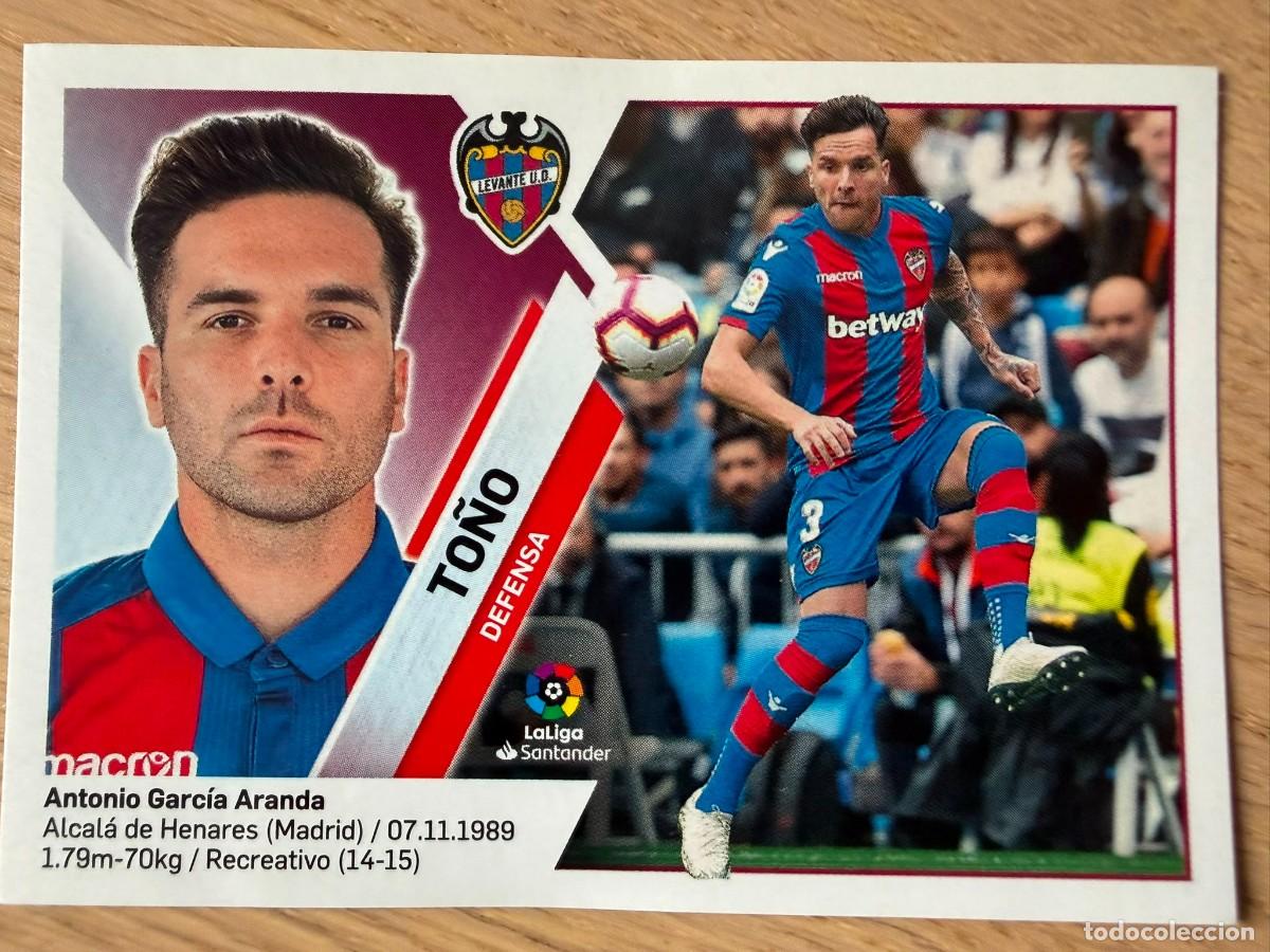 Cromos de f&uacute;tbol: 7 TO&Ntilde;O LEVANTE 19 20 2019 2020 LIGA SANTANDER COLECCIONES ESTE SIN PEGAR STICKER