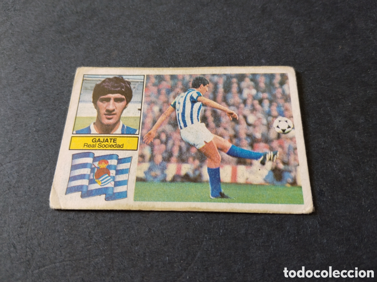 Cromos de f&uacute;tbol: Cromo futbol,liga 82-83 Gajate, Real Sociedad