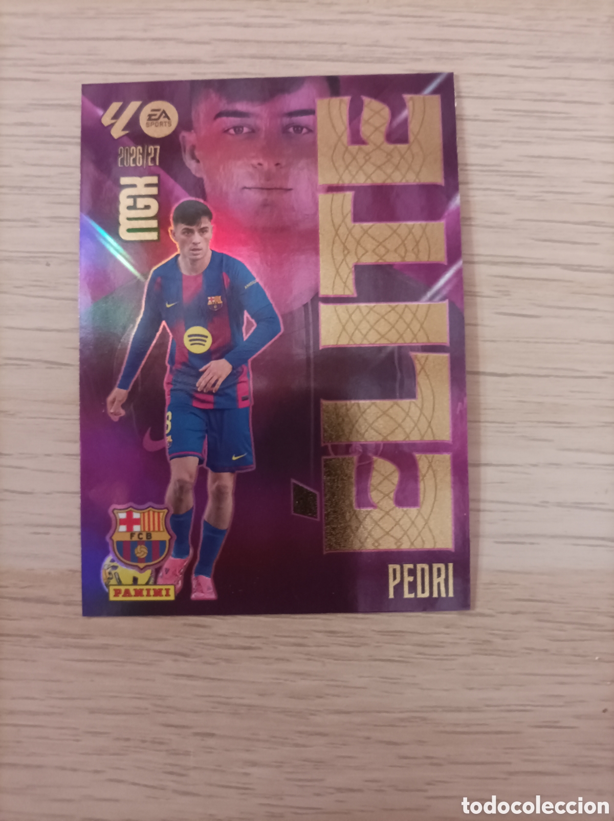 Cromos de f&uacute;tbol: MEGACRACKS PANINI 2026-27 PEDRI &Eacute;LITE FC BARCELONA