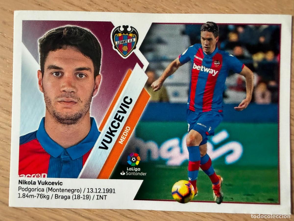 Cromos de f&uacute;tbol: 8A 8 A VUKCEVIC LEVANTE 19 20 2019 2020 LIGA SANTANDER COLECCIONES ESTE SIN PEGAR STICKER