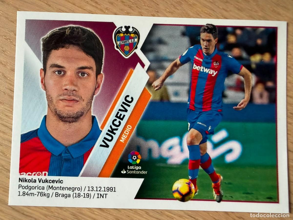 Cromos de f&uacute;tbol: 8A 8 A VUKCEVIC LEVANTE 19 20 2019 2020 LIGA SANTANDER COLECCIONES ESTE SIN PEGAR STICKER