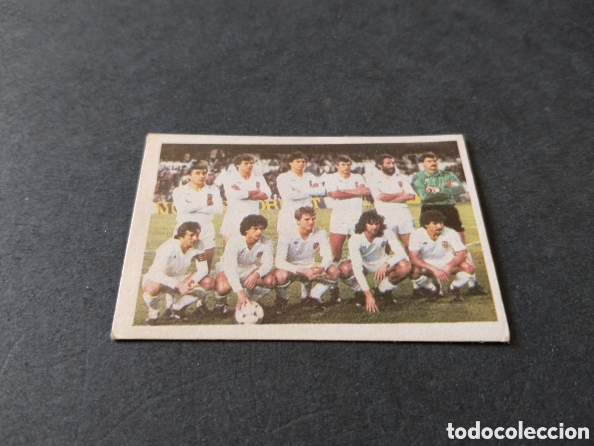 Cromos de f&uacute;tbol: Cromo futbol 84 equipo Valencia CF