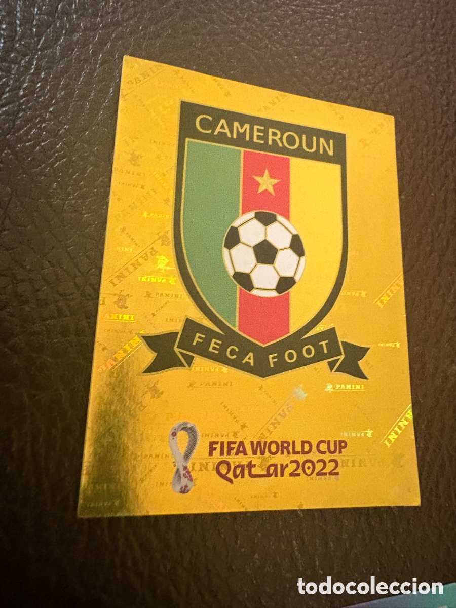 Fu&szlig;ball-Sticker: CMR 2 CMR2 ESCUDO CAMERUN ⚽ PANINI MUNDIAL WORLD CUP QATAR 2022 STICKER ⚽