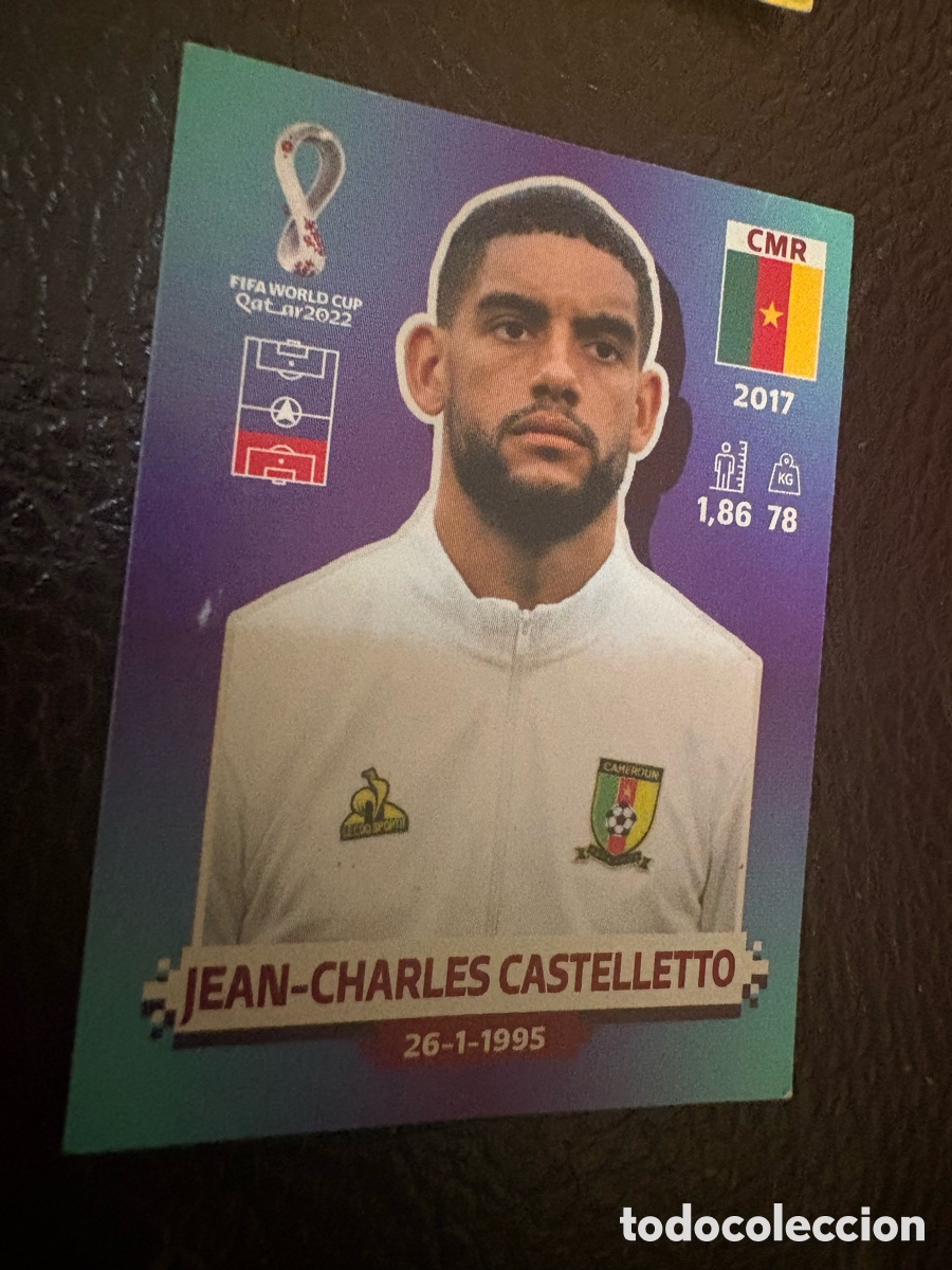 Fu&szlig;ball-Sticker: 5 CMR - JEAN-CHARLES CASTELLETTO - CAMERUN - MUNDIAL QATAR 2022 22 - FIFA WORLD CUP - PANINI