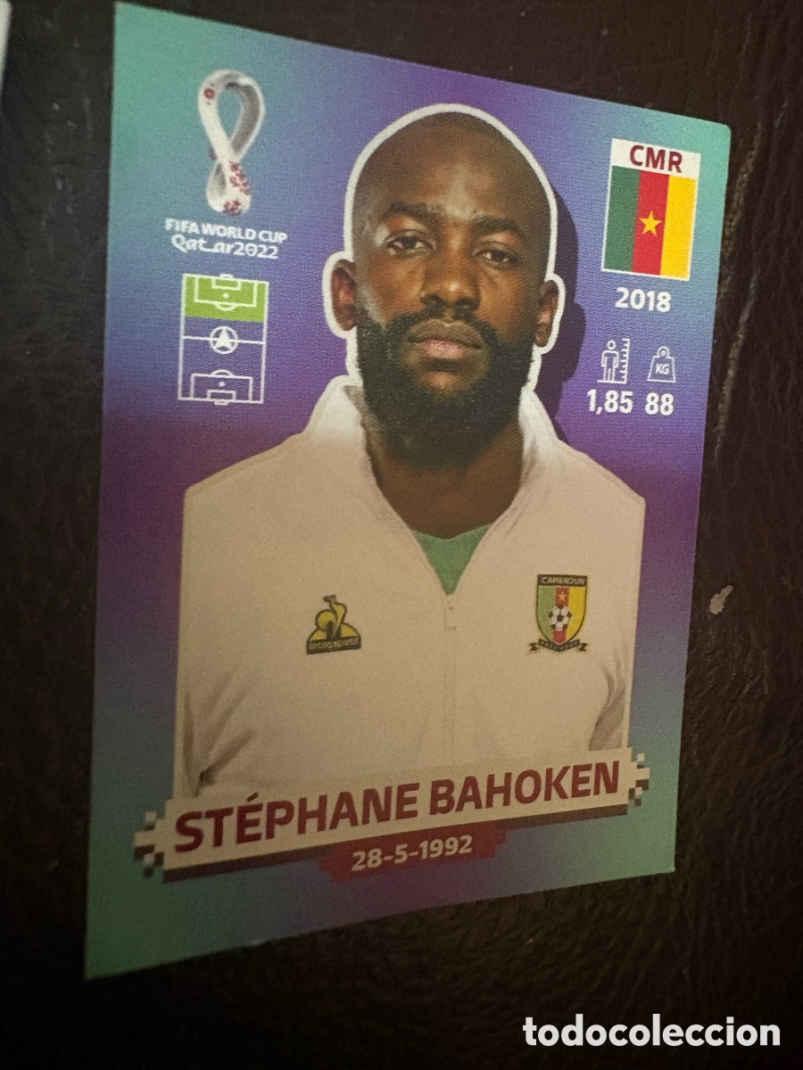 Figurine di Calcio: CMR 17 STEPHANE BAHOKEN CAMERUN CMR17 FIFA WORLD CUP MUNDIAL QATAR 2022 22 STICKER PANINI