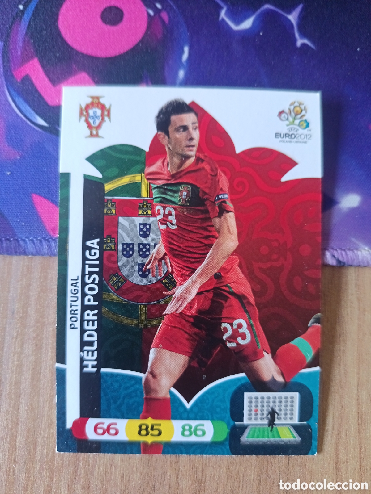 Figurine di Calcio: Helder Postiga UEFA EURO 2012 EURO2012 POLONIA UCRANIA ADRENALYN XL PANINI