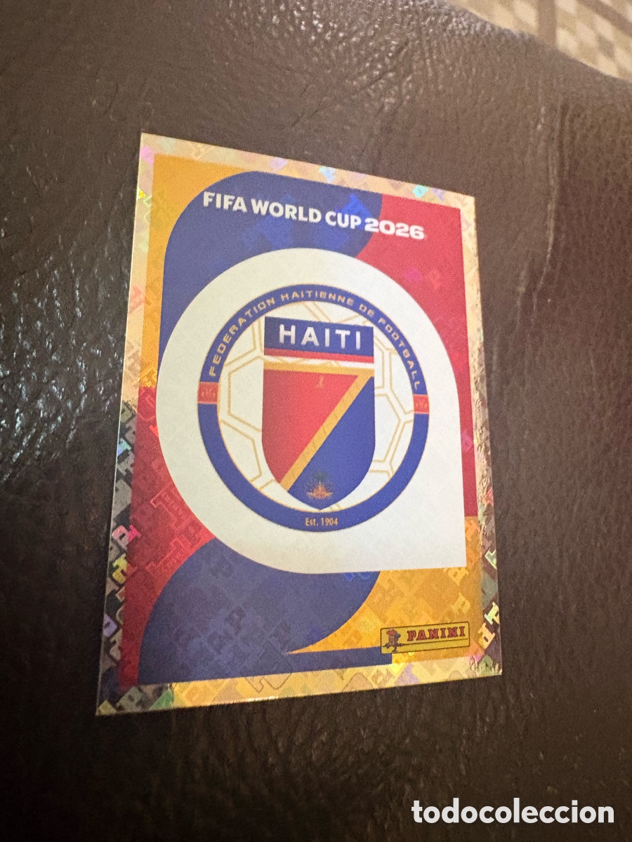 Fu&szlig;ball-Sticker: HAI 1 ESCUDO DE HAIT&Iacute; MUNDIAL FIFA WORLD CUP 2026 26 PANINI STICKERS NUEVO