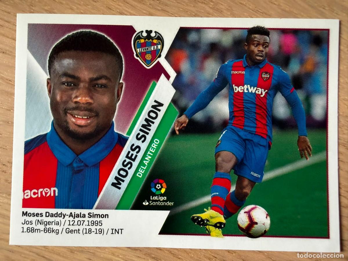 Fu&szlig;ball-Sticker: 14B 14 B MOSES SIMON LEVANTE 19 20 2019 2020 LIGA SANTANDER COLECCIONES ESTE SIN PEGAR STICKER