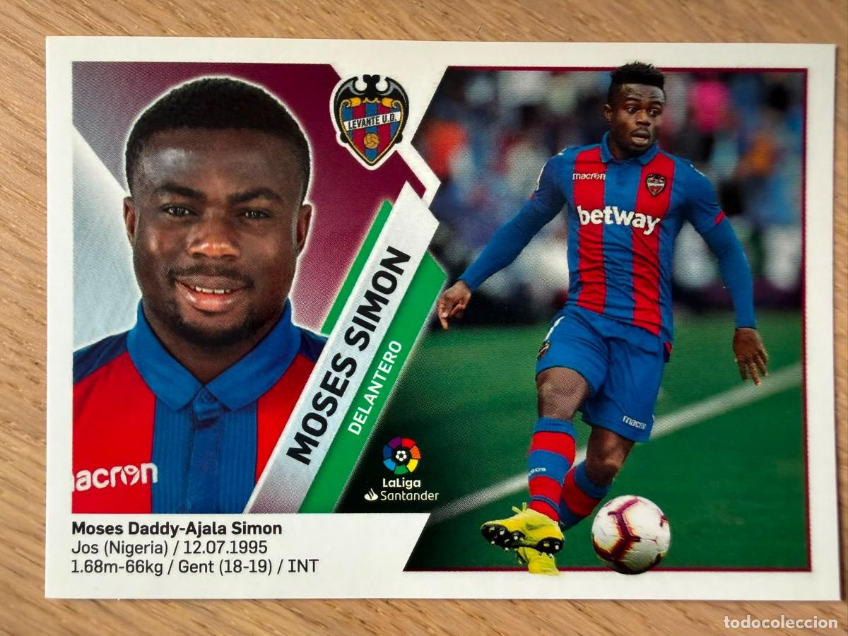 Fu&szlig;ball-Sticker: 14B 14 B MOSES SIMON LEVANTE 19 20 2019 2020 LIGA SANTANDER COLECCIONES ESTE SIN PEGAR STICKER