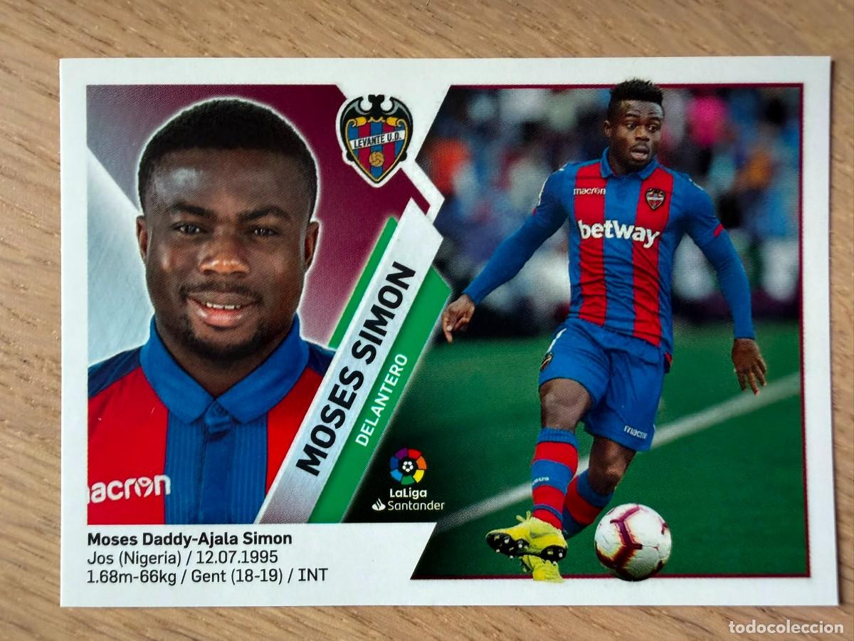 Fu&szlig;ball-Sticker: 14B 14 B MOSES SIMON LEVANTE 19 20 2019 2020 LIGA SANTANDER COLECCIONES ESTE SIN PEGAR STICKER