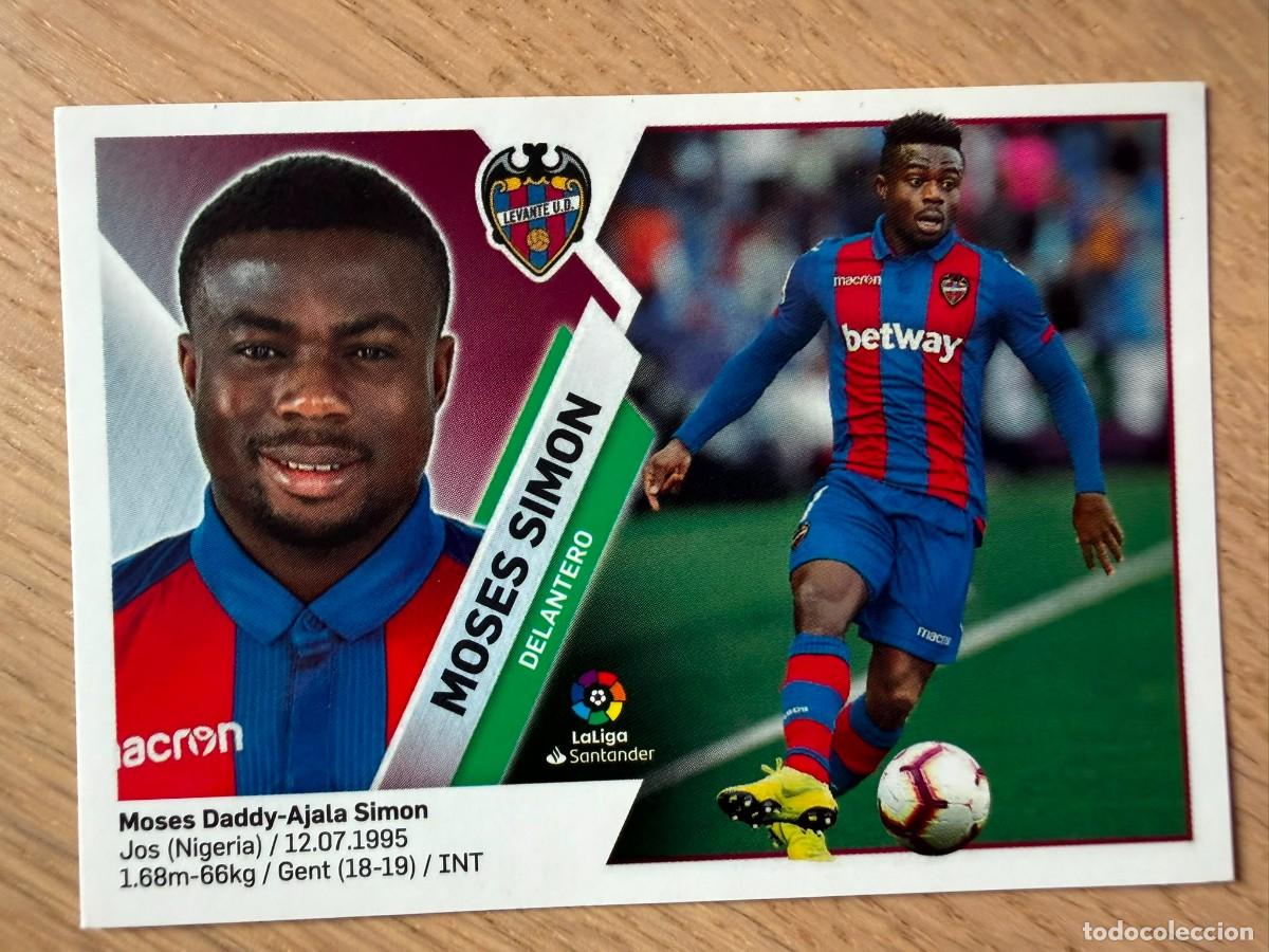 Fu&szlig;ball-Sticker: 14B 14 B MOSES SIMON LEVANTE 19 20 2019 2020 LIGA SANTANDER COLECCIONES ESTE SIN PEGAR STICKER