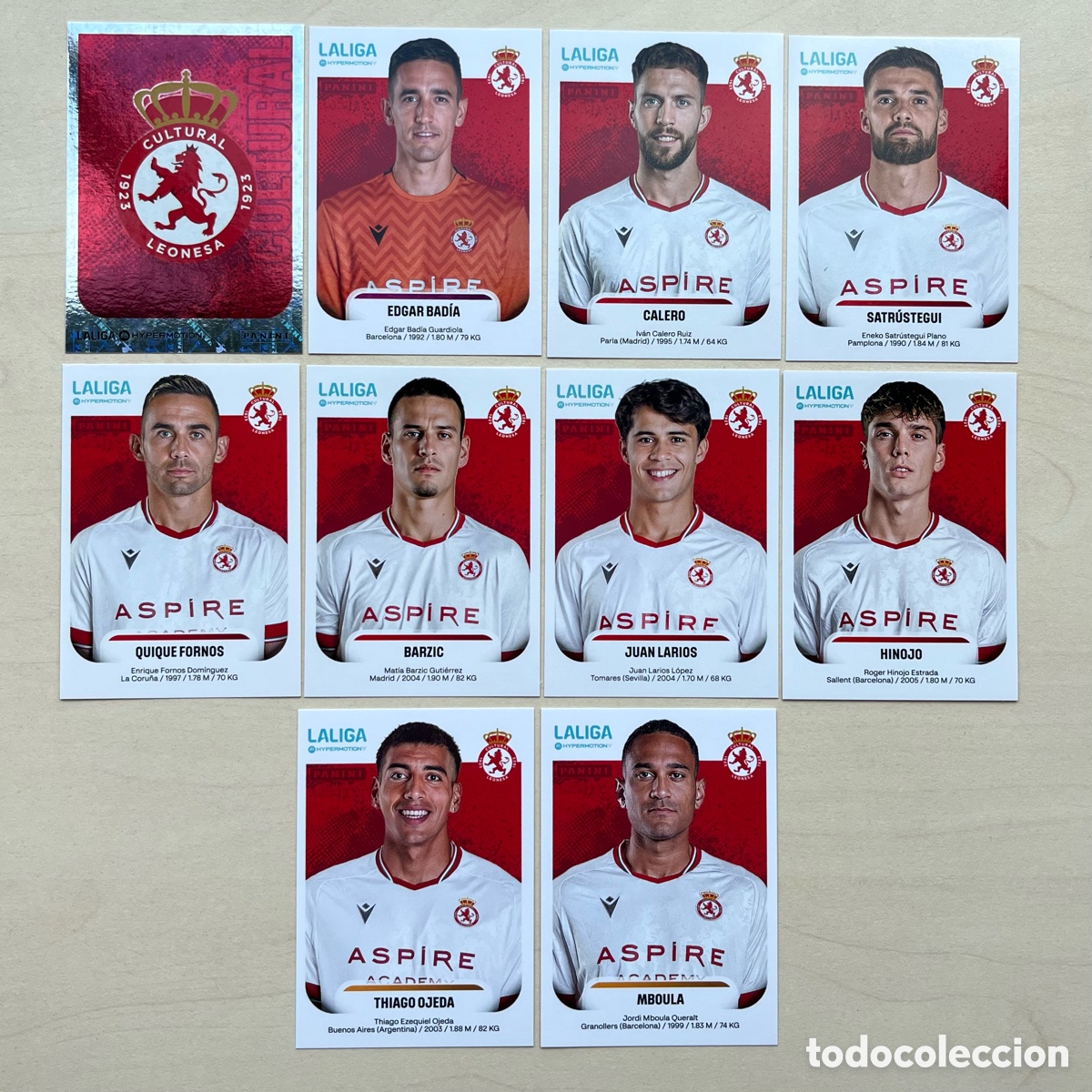 Cromos de Futebol: Lote 10 cromos Cultural Leonesa Liga Hypermotion 2025-26