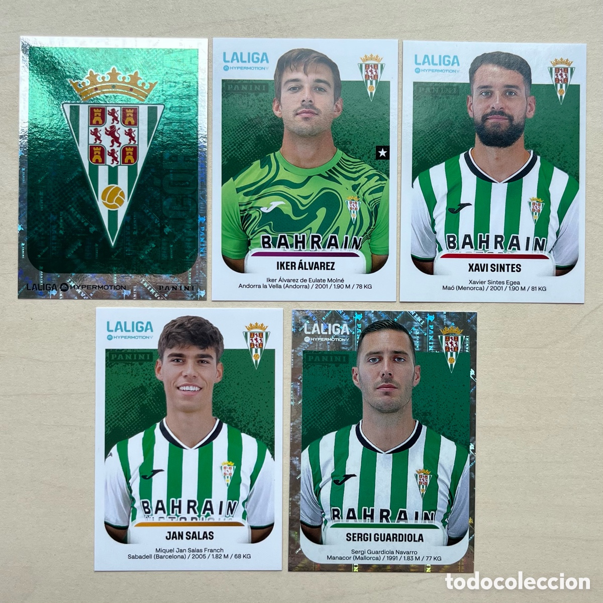 Cartes &agrave; collectionner de Football: Lote 5 cromos C&oacute;rdoba Liga Hypermotion 2025-26