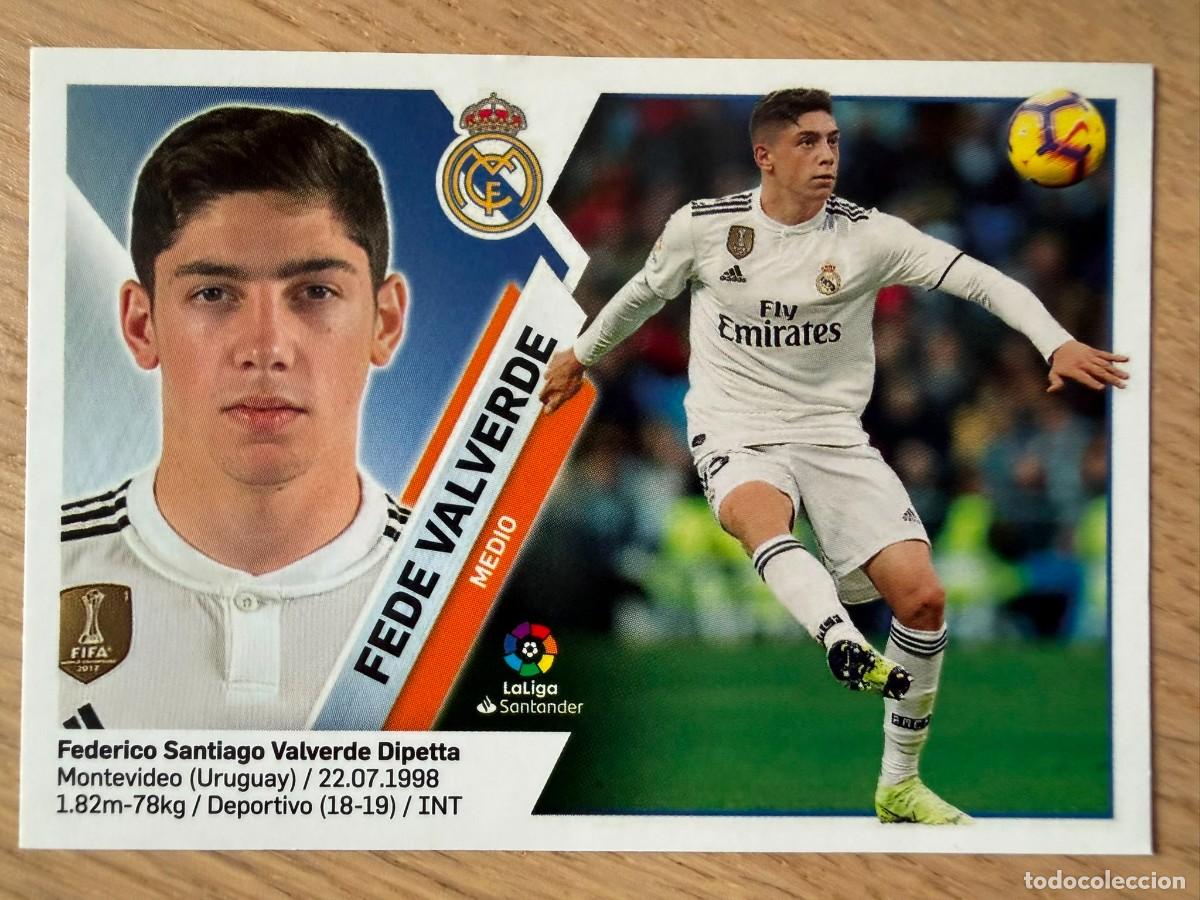 Cartes &agrave; collectionner de Football: 13B 13 B FEDE VALVERDE REAL MADRID 19 20 2019 2020 LIGA SANTANDER COLECCIONES ESTE SIN PEGAR STICKER
