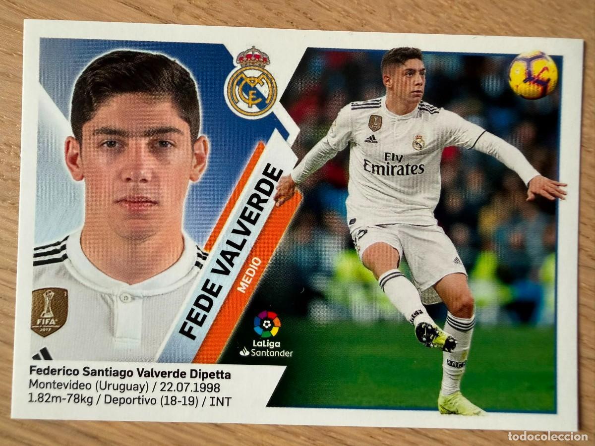 Figurine di Calcio: 13B 13 B FEDE VALVERDE REAL MADRID 19 20 2019 2020 LIGA SANTANDER COLECCIONES ESTE SIN PEGAR STICKER