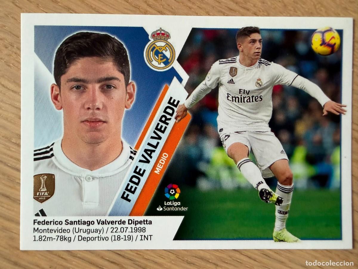 Figurine di Calcio: 13B 13 B FEDE VALVERDE REAL MADRID 19 20 2019 2020 LIGA SANTANDER COLECCIONES ESTE SIN PEGAR STICKER