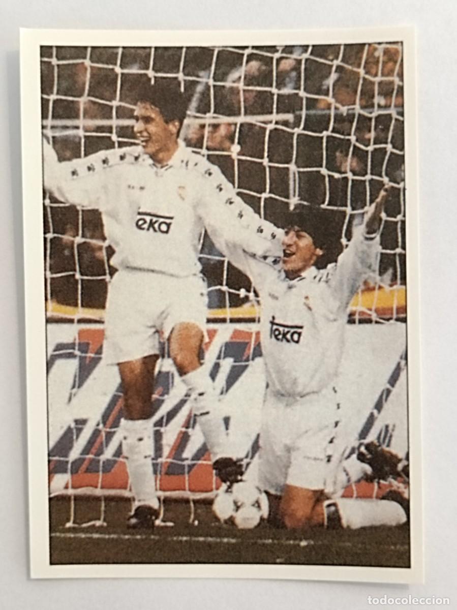 Figurine di Calcio: #63 RAUL-ZAMORANO COLECCION REAL MADRID 95/96 PANINI