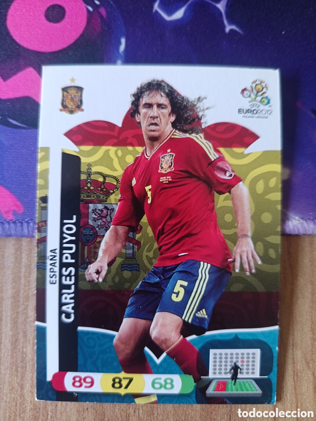 Figurine di Calcio: Carles Puyol UEFA EURO 2012 EURO2012 POLONIA UCRANIA ADRENALYN XL PANINI