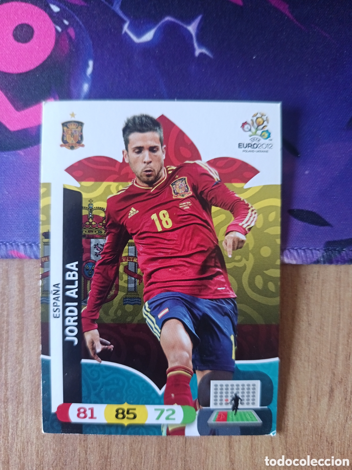 Fu&szlig;ball-Sticker: Jordi Alba UEFA EURO 2012 EURO2012 POLONIA UCRANIA ADRENALYN XL PANINI