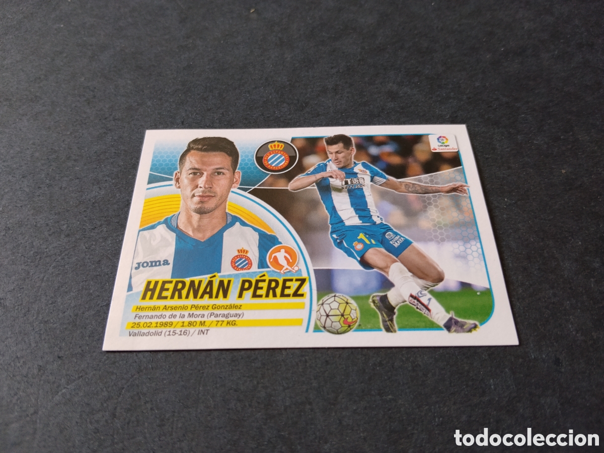 Cromos de f&uacute;tbol: Cromo futbol 2016-17 Hern&aacute;n P&eacute;rez,Espa&ntilde;ol