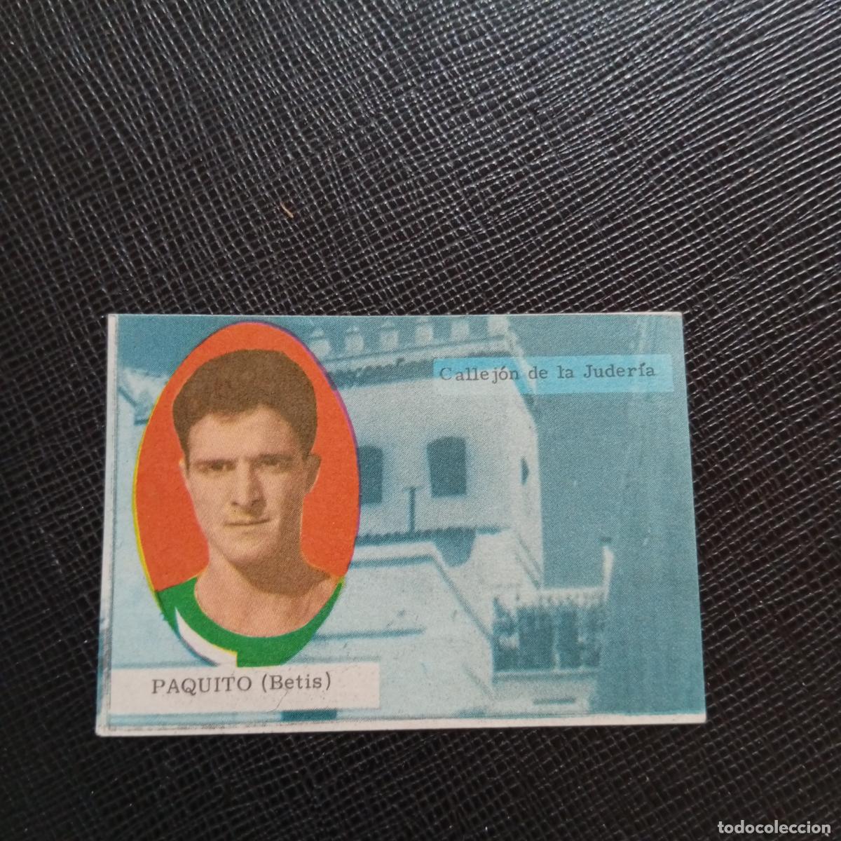 Cromos de f&uacute;tbol: PAQUITO REAL BETIS FHER 1963 1964 CROMO FUTBOL 63 64 LIGA - SIN PEGAR - A50 PG424