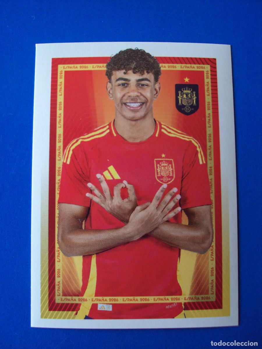 Figurine di Calcio: CROMO 49 LAMINE YAMAL ESPA&Ntilde;A 2026 CARREFOUR MUNDIAL WORLD CUP SELECCI&Oacute;N ESPA&Ntilde;OLA PANINI NUEVO