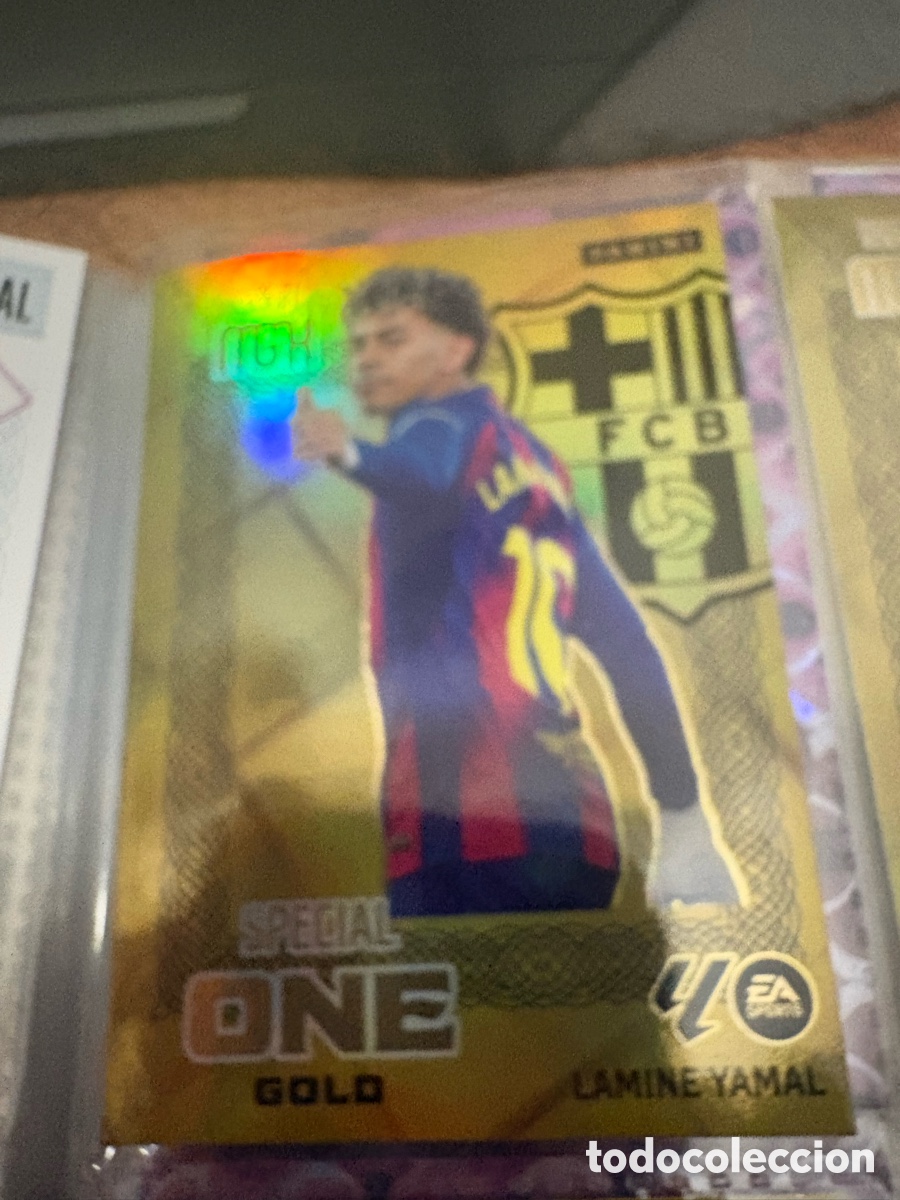 Cromos de Futebol: LAMINE YAMAL BARCELONA SPECIAL ONE GOLD ⚽ MEGACRACKS LIGA 2026 2027 26 27 ⚽