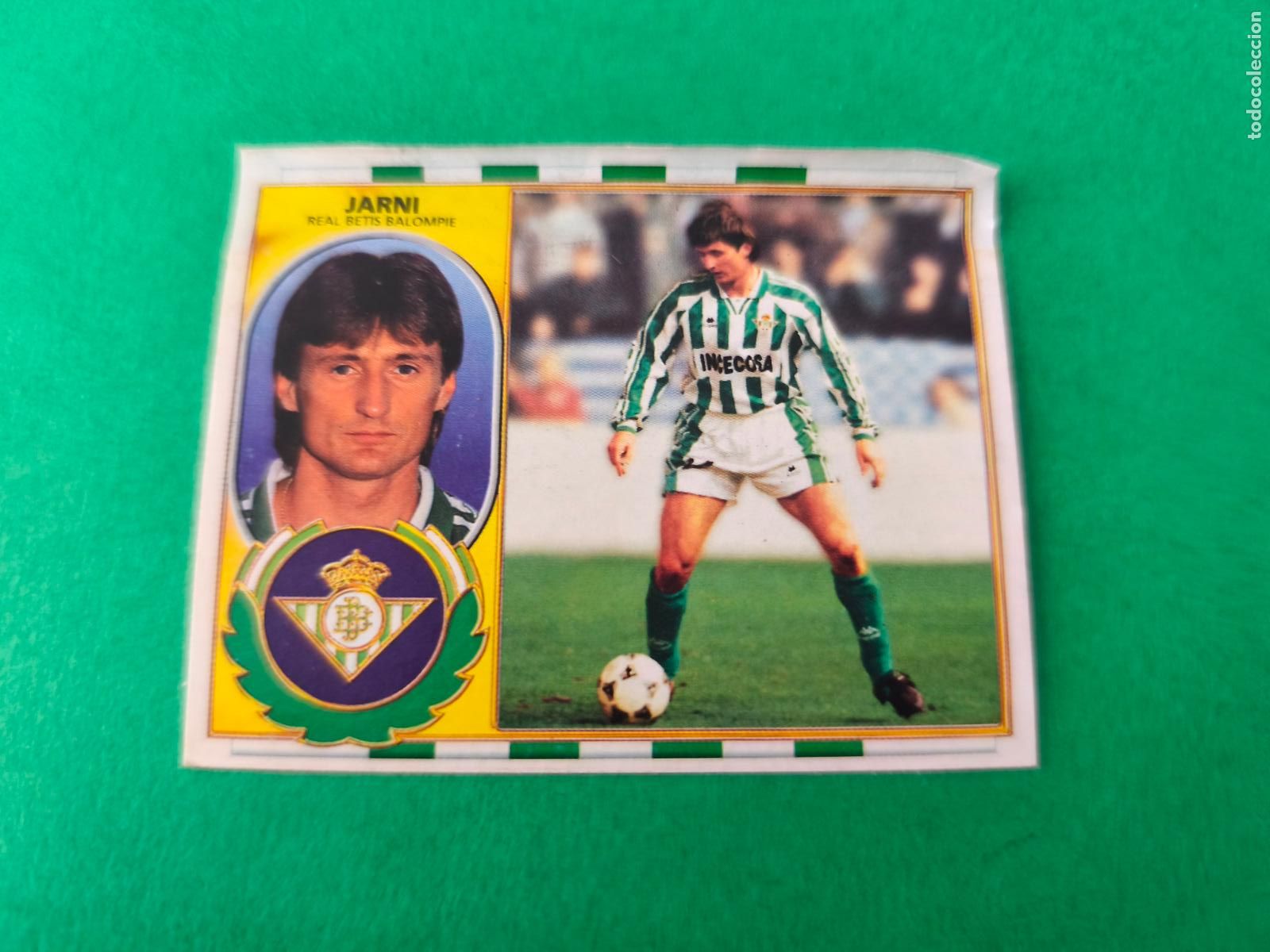 Cromos de f&uacute;tbol: CROMO FUTBOL JARNI REAL BETIS BALOMPIE COLOCA VENTANILLA LIGA ESTE 1996-1997/96-97