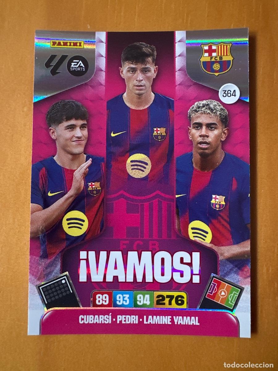 Cromos de f&uacute;tbol: 364 Cubars&iacute; Pedri Lamine Yamal, FC Barcelona, &iexcl;VAMOS! Panini Adrenalyn XL La Liga 2025 2026 25 26