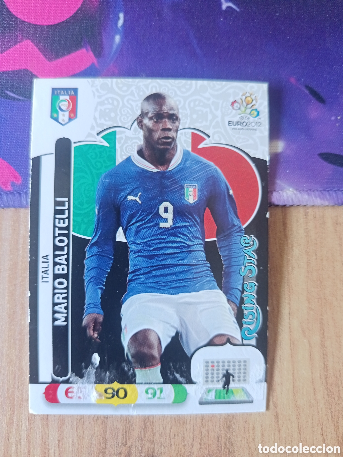 Cromos de f&uacute;tbol: Balotelli UEFA EURO 2012 EURO2012 POLONIA UCRANIA ADRENALYN XL PANINI