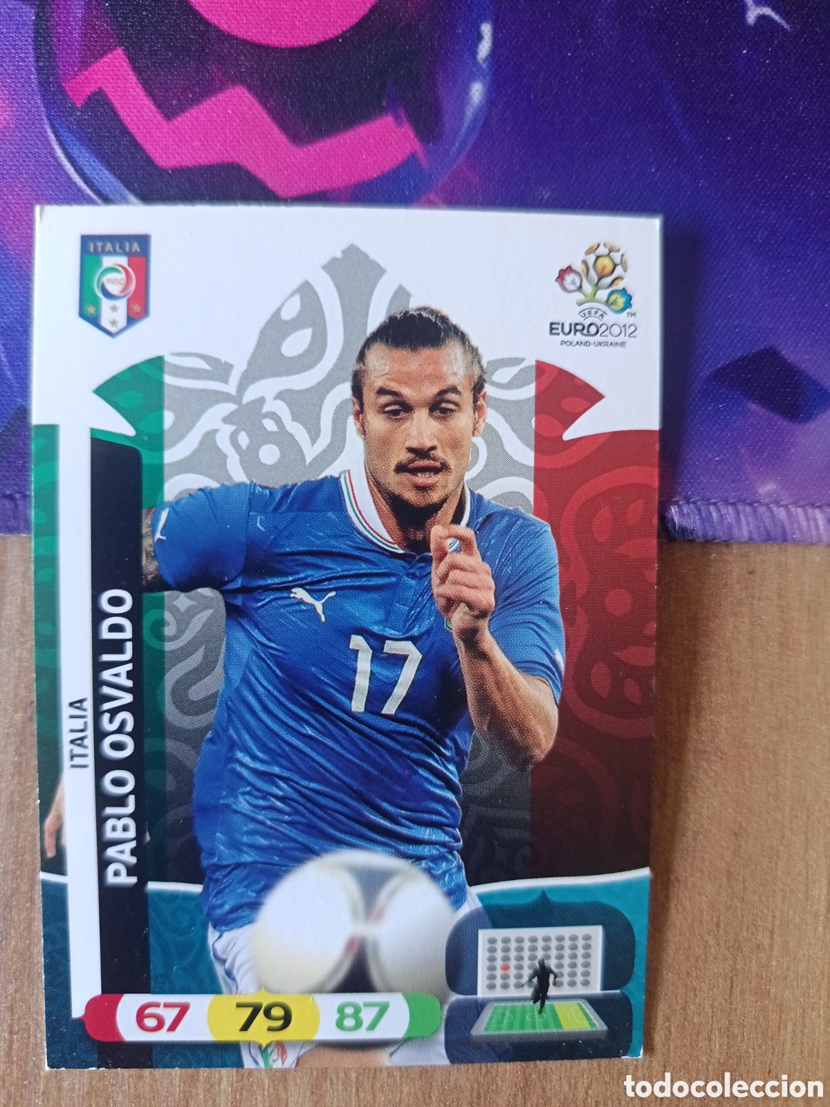Cromos de f&uacute;tbol: Pablo Osvaldo UEFA EURO 2012 EURO2012 POLONIA UCRANIA ADRENALYN XL PANINI