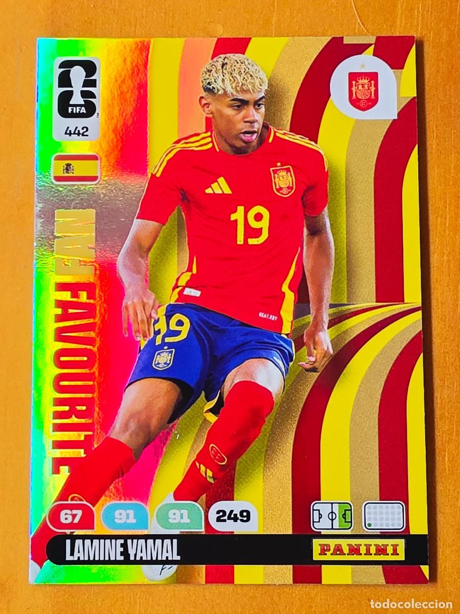 Cromos de f&uacute;tbol: 442 Lamine Yamal, Fan Favourite, Espa&ntilde;a, Adrenalyn XL Fifa World Cup 2026 Mundial 26