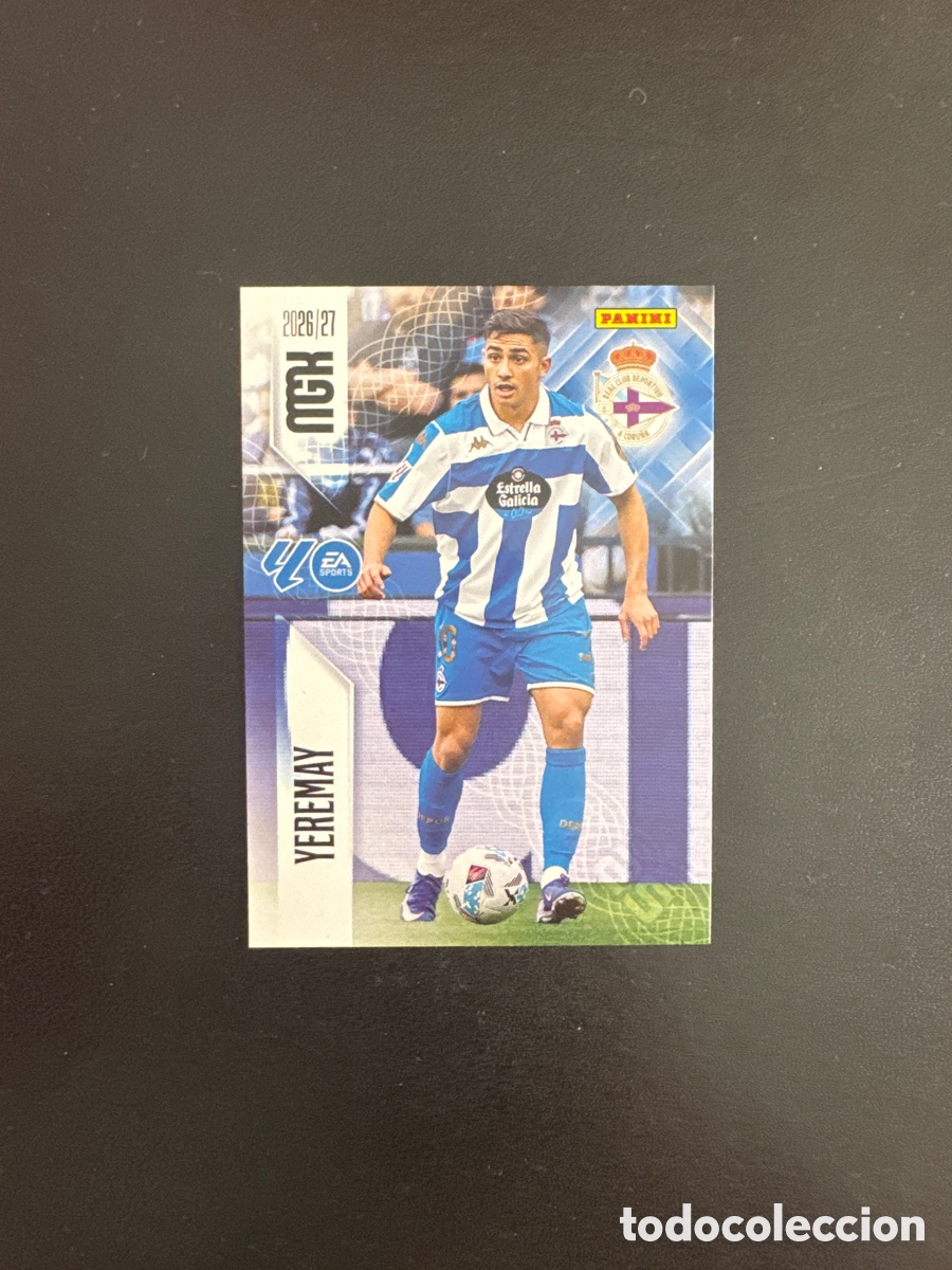 Cromos de f&uacute;tbol: YEREMAY DEPORTIVO DE LA CORU&Ntilde;A NUMERO 142 MEGACRACKS 2026 2027