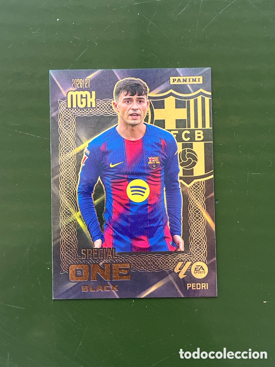 Fu&szlig;ball-Sticker: Pedri Special one Black megacracks 2026/27 Barcelona