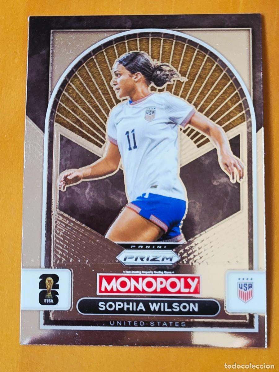 Fu&szlig;ball-Sticker: No. 95 Sophia Wilson, Estados Unidos USA, Panini Prizm World Cup 2026 Monopoly Mundial 26