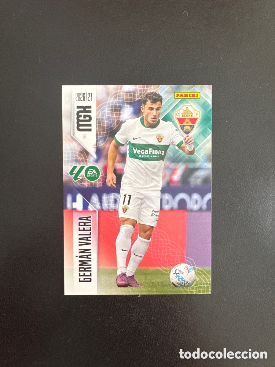 Cromos de f&uacute;tbol: GERM&Aacute;N VALERA ELCHE NUMERO 153 MEGACRACKS 2026 2027