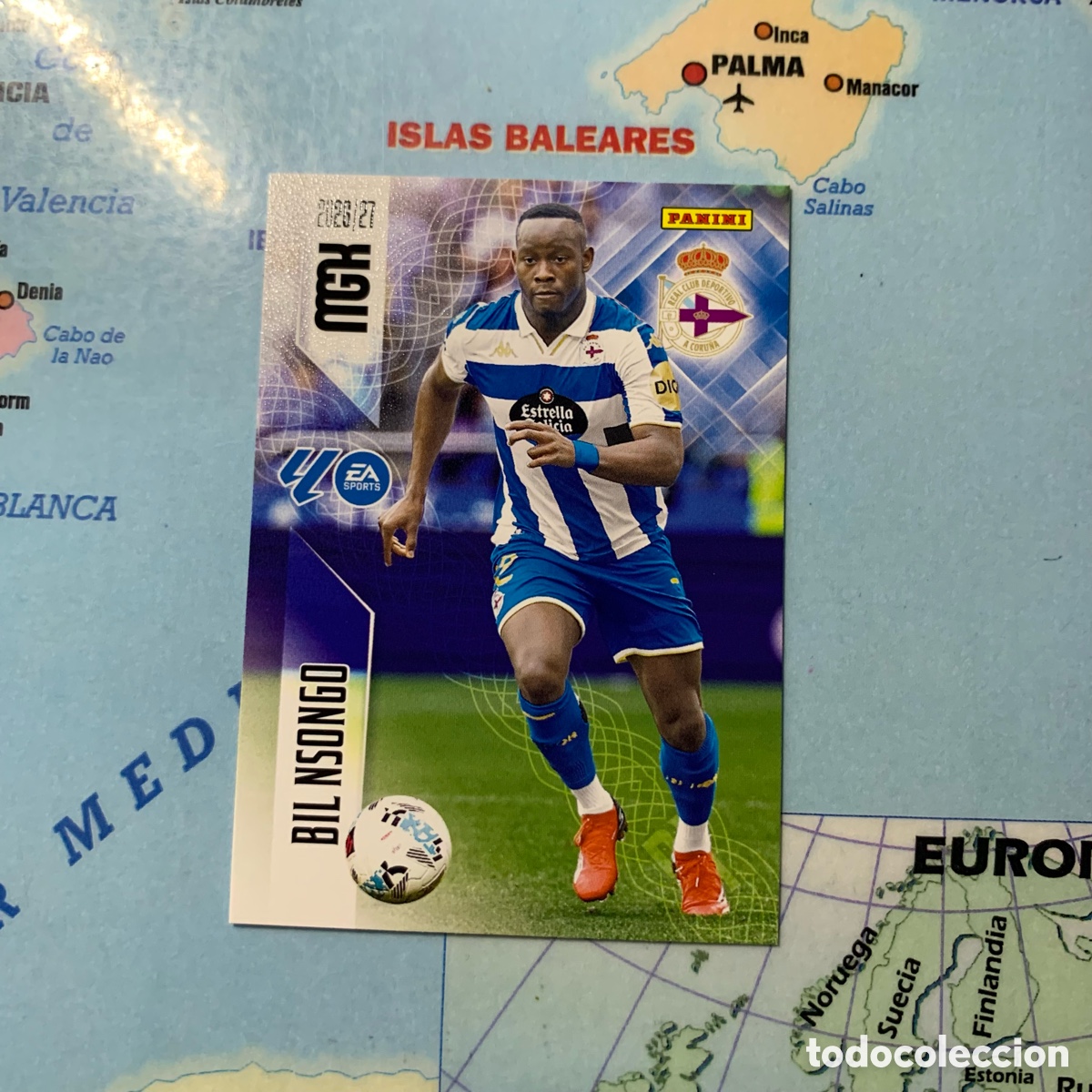 Cromos de f&uacute;tbol: Nsongo n&uacute;mero 154 del Deportivo de La Coru&ntilde;a megacracks 26-27 2026-2027