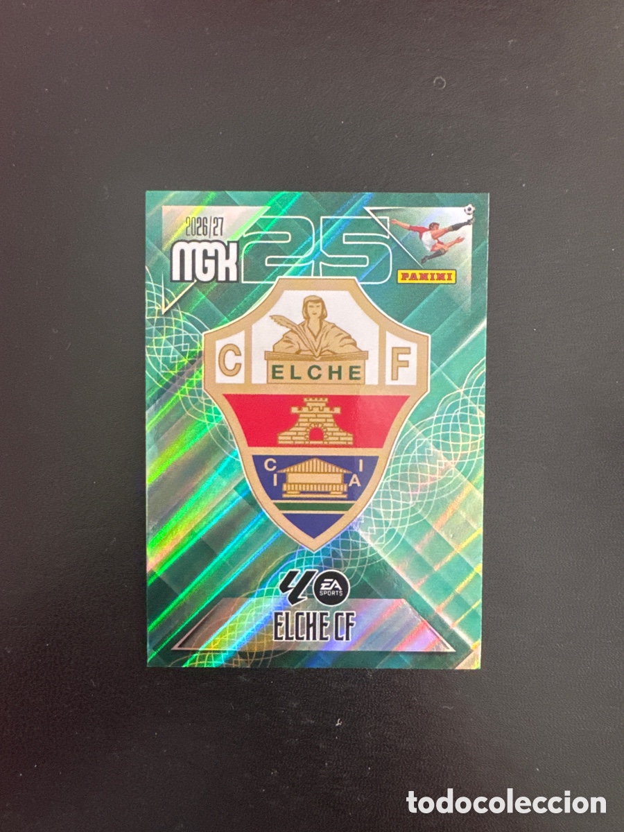 Cromos de f&uacute;tbol: ESCUDO ELCHE NUMERO 145 MEGACRACKS 2026 2027