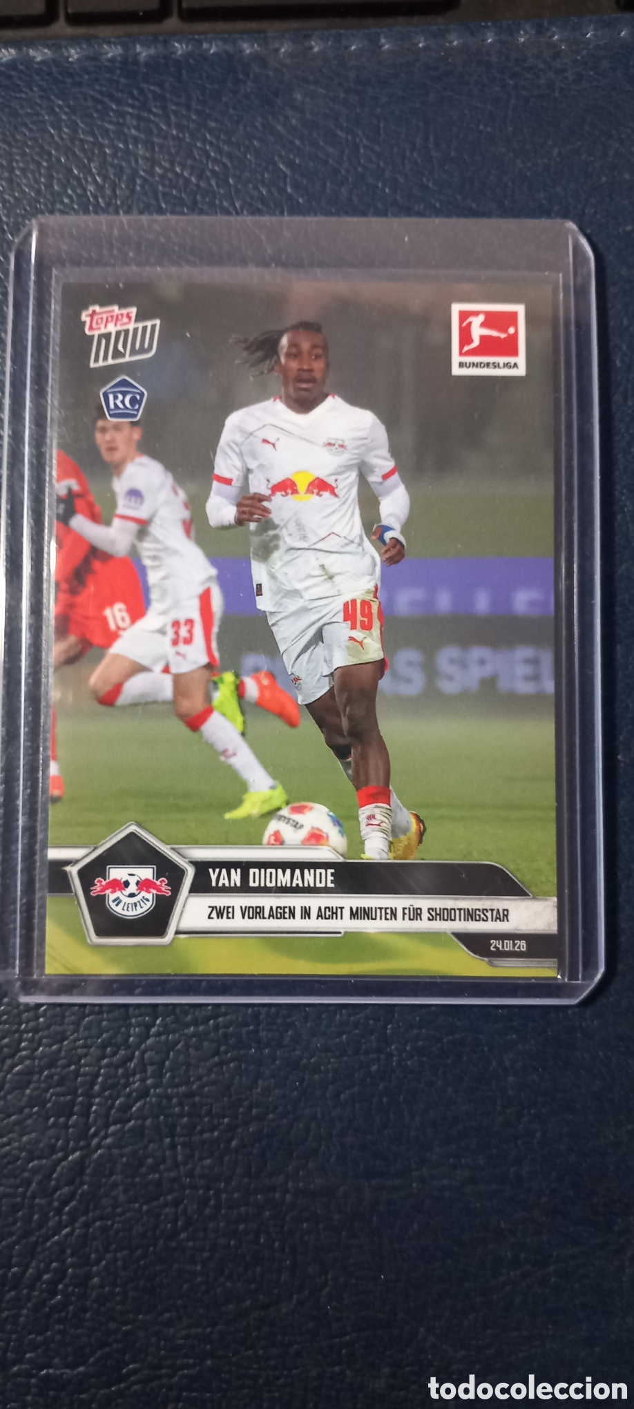 Cromos de f&uacute;tbol: Diomande ROOKIE CARD TOPPS NOW BUNDESLIGA 2025 2026