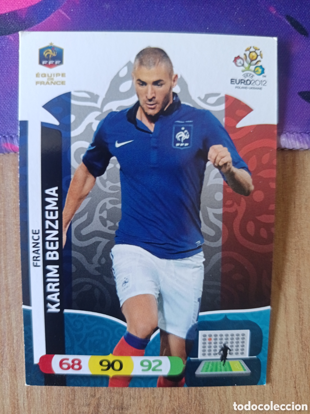 Cromos de f&uacute;tbol: Benzema UEFA EURO 2012 EURO2012 POLONIA UCRANIA ADRENALYN XL PANINI