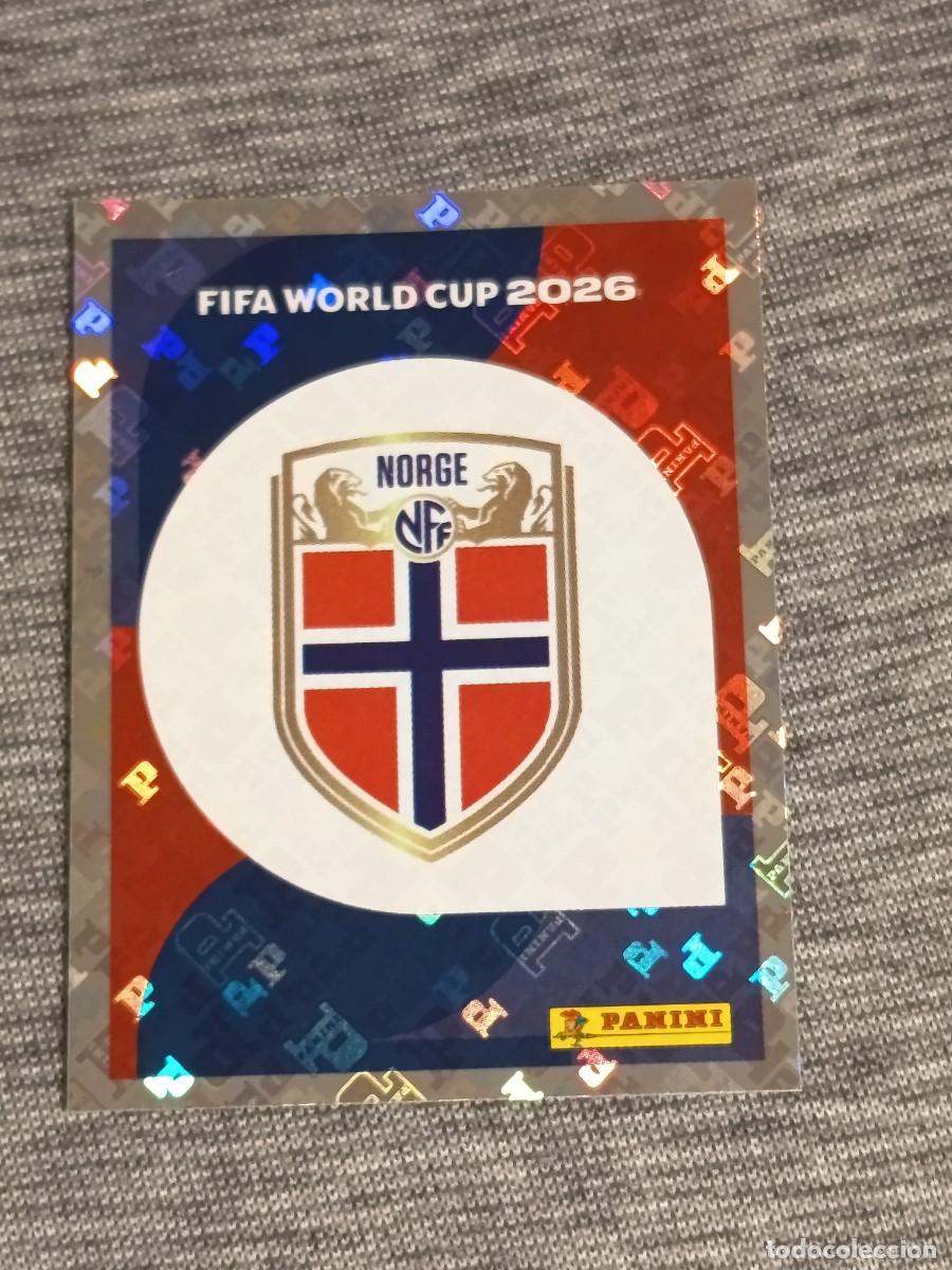 Figurine di Calcio: ESCUDO NORUEGA NOR 1 STICKER MUNDIAL 2026 PANINI FIFA WORLD CUP NUEVO