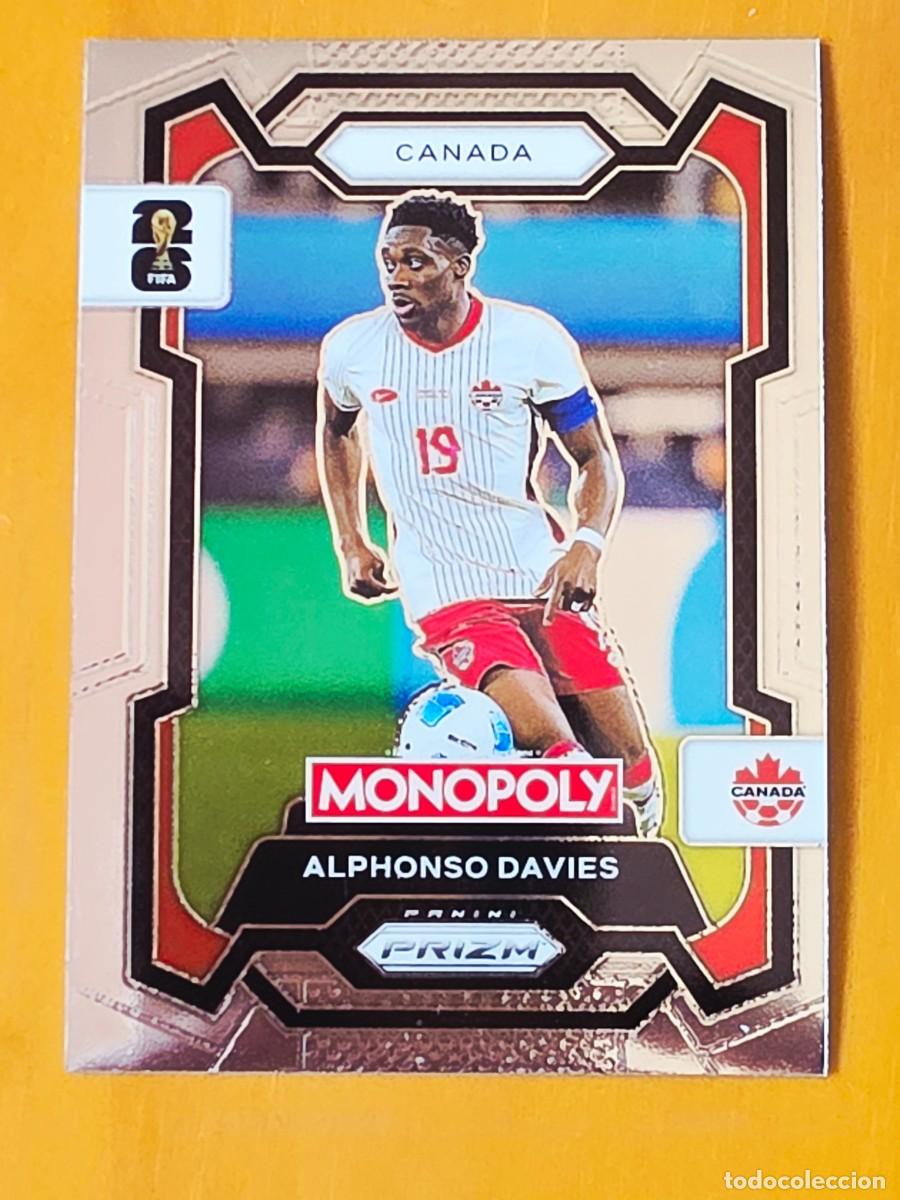 Cromos de Futebol: No. 78 Alphonso Davies, Canad&aacute;, Panini Prizm World Cup 2026 Monopoly Mundial 26