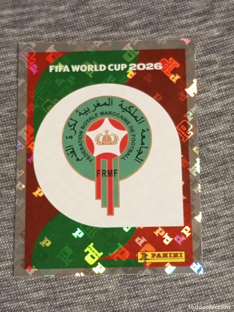 Figurine di Calcio: ESCUDO MARRUECOS MAR 1 STICKER MUNDIAL 2026 PANINI FIFA WORLD CUP NUEVO