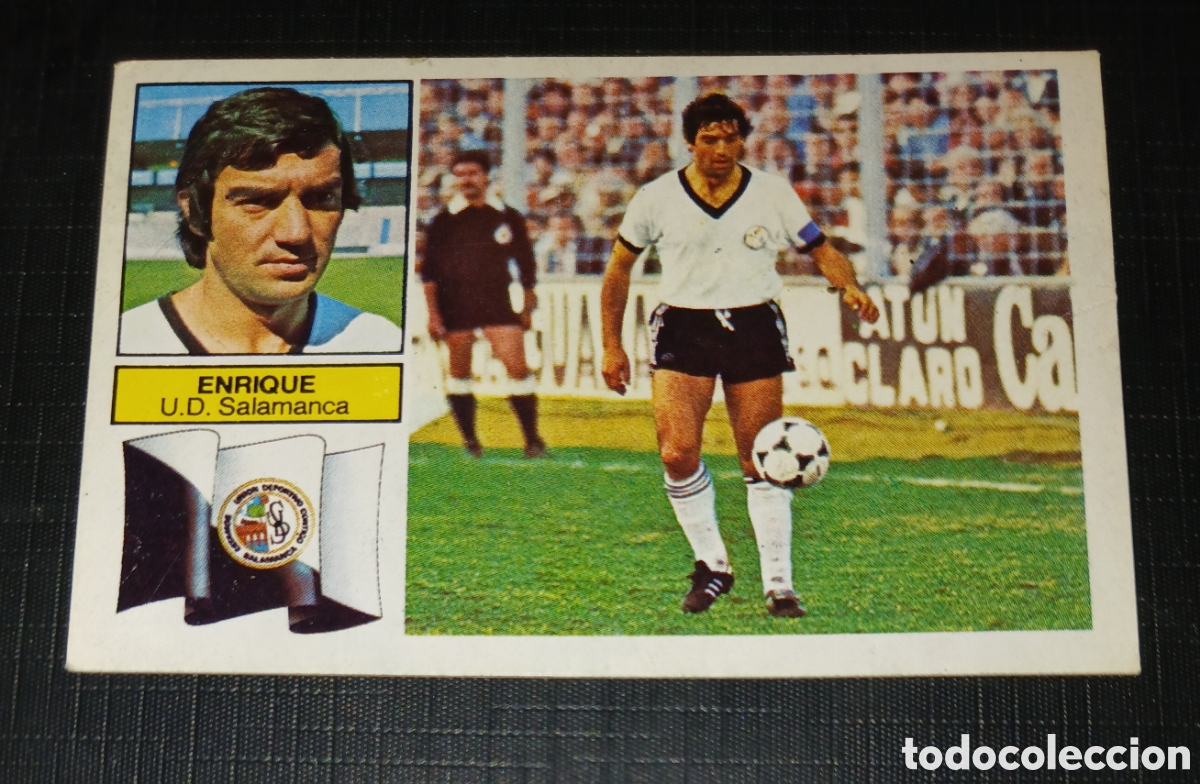 Figurine di Calcio: Cromo Enrique U.D. Salamanca Ed. Este Liga 1982 1983 82-83 Sin pegar, nunca pegado