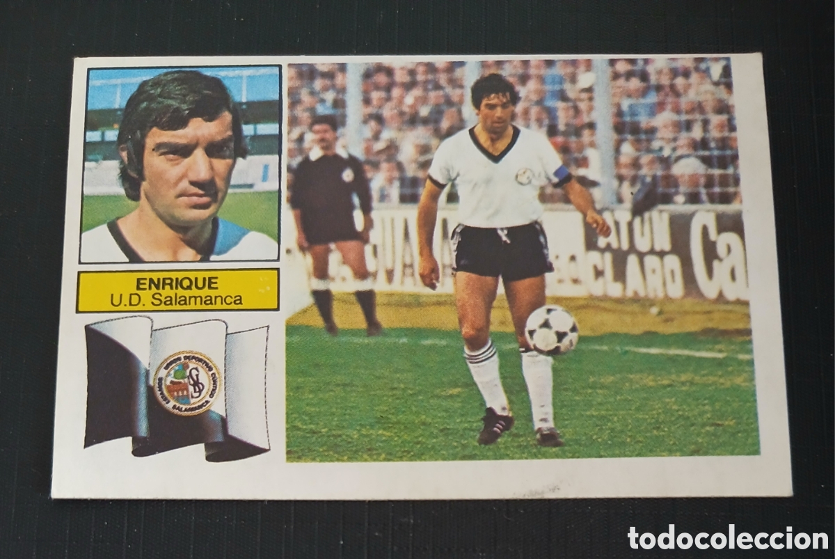Cromos de f&uacute;tbol: Cromo Enrique U.D. Salamanca Ed. Este Liga 1982 1983 82-83 Sin pegar, nunca pegado