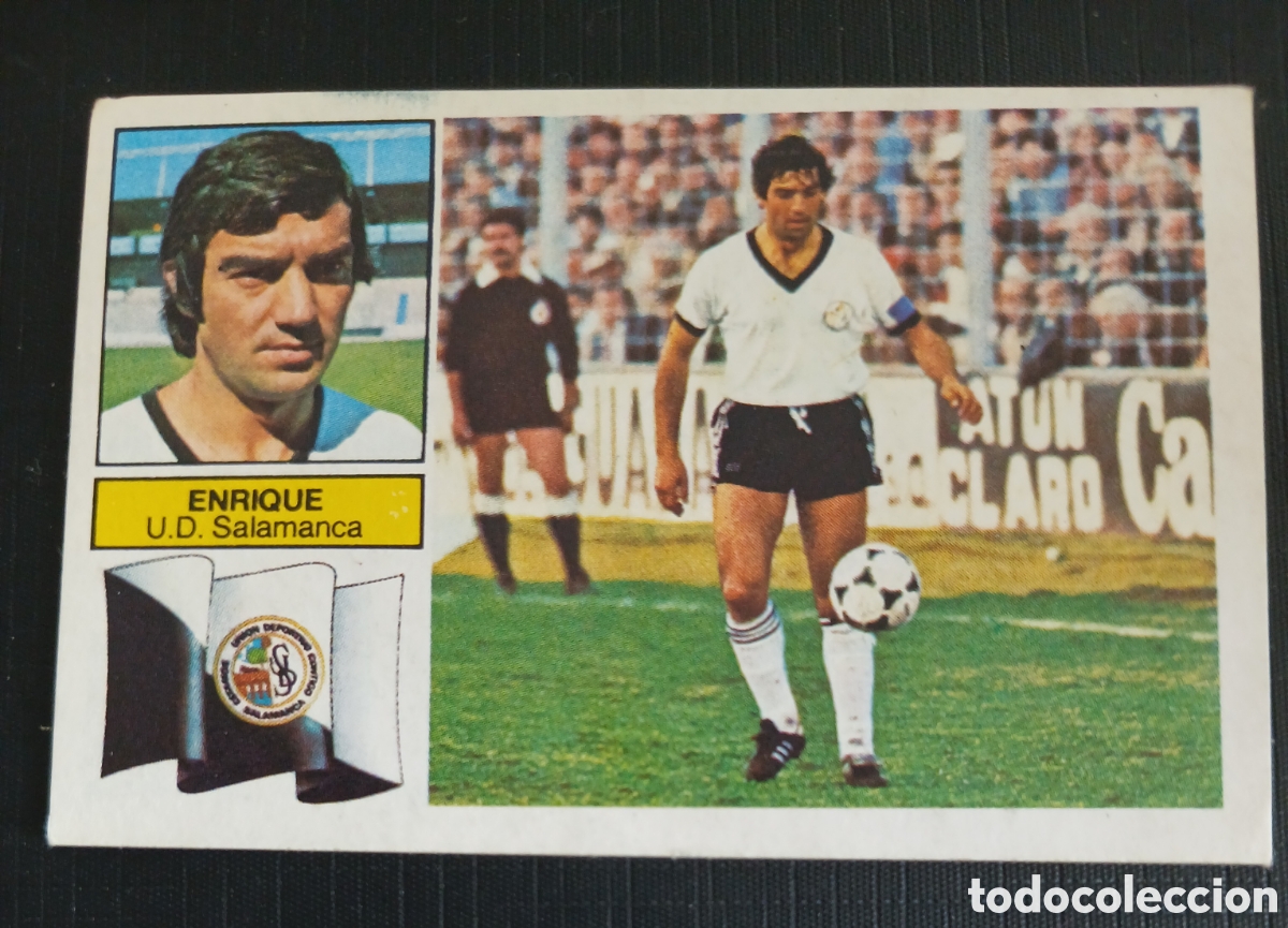 Cromos de f&uacute;tbol: Cromo Enrique U.D. Salamanca Ed. Este Liga 1982 1983 82-83 Sin pegar, nunca pegado