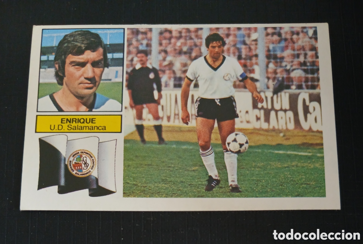Cromos de f&uacute;tbol: Cromo Enrique U.D. Salamanca Ed. Este Liga 1982 1983 82-83 Sin pegar, nunca pegado