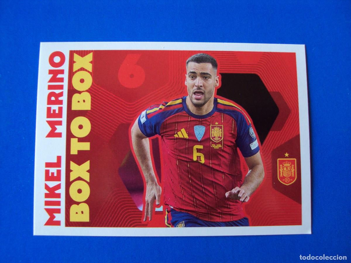 Cromos de f&uacute;tbol: CROMO 70 MERINO BOX TO BOX ESPA&Ntilde;A 2026 CARREFOUR MUNDIAL WORLD CUP SELECCI&Oacute;N ESPA&Ntilde;OLA PANINI NUEVO