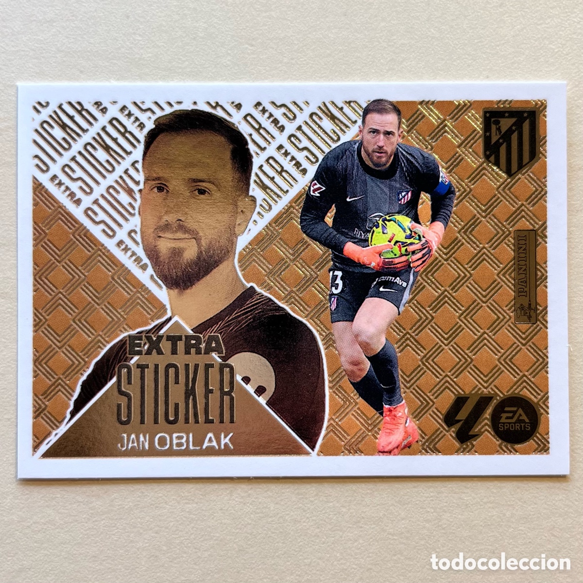 Cromos de f&uacute;tbol: Oblak Extra Sticker Bronce Liga Este 2026-27 - Atl&eacute;tico de Madrid